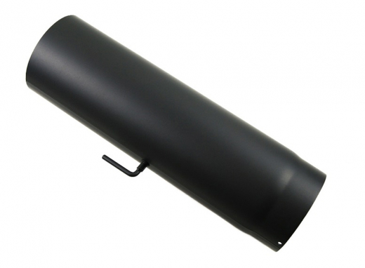 Rauchrohr / Ofenrohrabdeckung schwarz, Blindkappe, Ø 180 mm